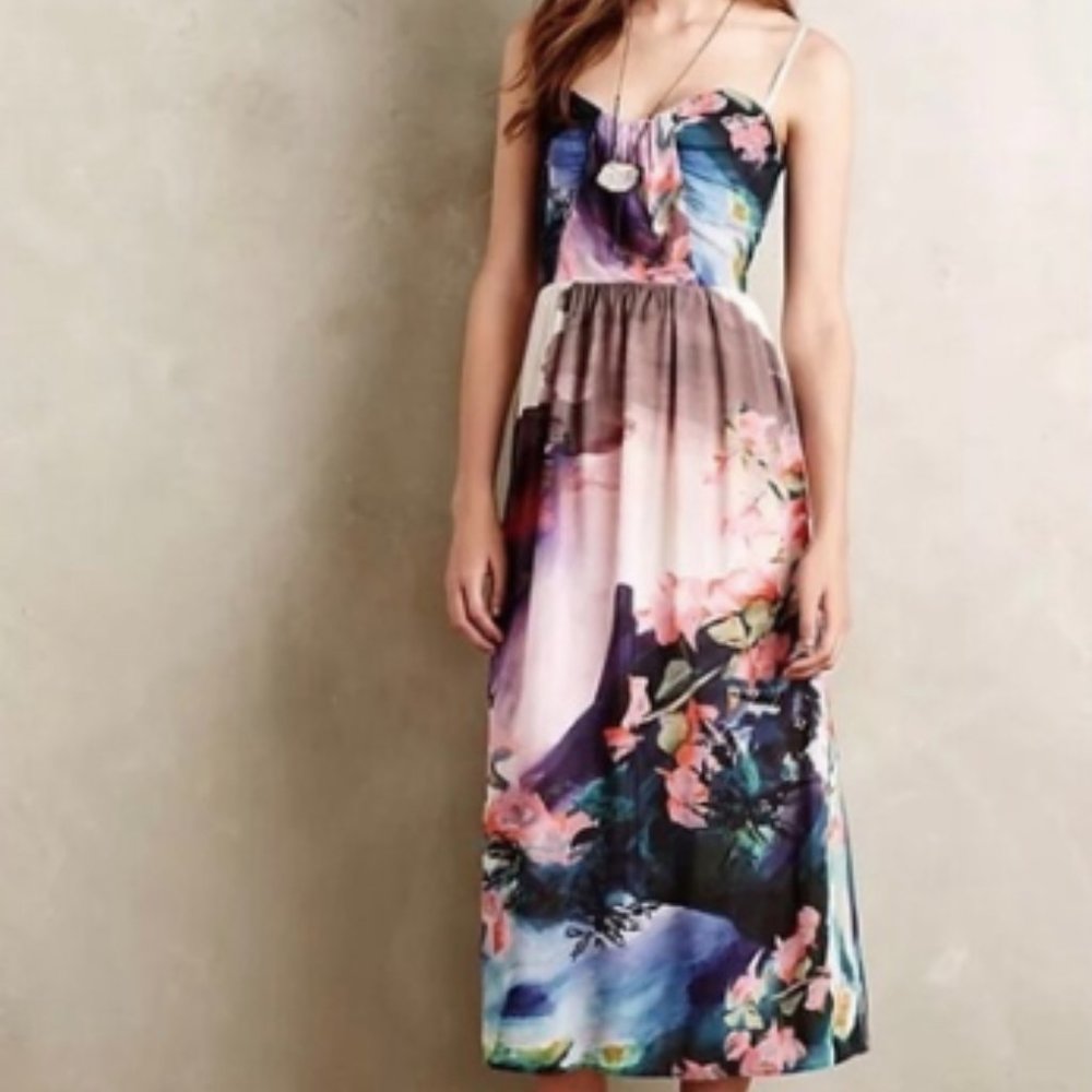 Anthropologie floral Corey Lynn Calter dress